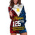 125th Independence Anniversary Philippines Hoodie Dress Polynesian Pilipinas Flag Style - Black - Wonder Print Shop