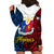 125th Independence Anniversary Philippines Hoodie Dress Polynesian Pilipinas Flag Style - Black - Wonder Print Shop