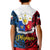 Polynesian Philippines Kid Polo Shirt Pilipinas Flag Style for 125th Independence Anniversary Black - Wonder Print Shop