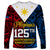 125th Independence Anniversary Philippines Long Sleeve Shirt Polynesian Pilipinas Flag Style - Black - Wonder Print Shop