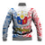 125th Independence Anniversary Philippines Baseball Jacket Polynesian Pilipinas Flag Style - White LT9 - Wonder Print Shop