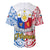 Polynesian Philippines Baseball Jersey Pilipinas Flag Style for 125th Independence Anniversary White LT9 - Wonder Print Shop