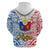 Polynesian Philippines Hoodie Pilipinas Flag Style for 125th Independence Anniversary White - Wonder Print Shop