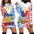 Polynesian Philippines Hoodie Dress Pilipinas Flag Style for 125th Independence Anniversary White - Wonder Print Shop