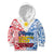 Polynesian Philippines Kid Hoodie Pilipinas Flag Style for 125th Independence Anniversary White - Wonder Print Shop