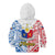 Polynesian Philippines Kid Hoodie Pilipinas Flag Style for 125th Independence Anniversary White - Wonder Print Shop