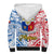 Polynesian Philippines Sherpa Hoodie Pilipinas Flag Style for 125th Independence Anniversary White - Wonder Print Shop