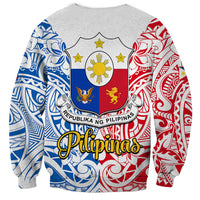 Crewneck sweatshirt with Philippines coat of arms and 'Republika ng Pilipinas' back text