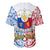 Personalised 125th Independence Anniversary Philippines Baseball Jersey Polynesian Pilipinas Flag Style - White LT9 - Wonder Print Shop