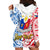 Personalised Polynesian Philippines Hoodie Dress Pilipinas Flag Style for 125th Independence Anniversary White - Wonder Print Shop