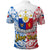 Personalised 125th Independence Anniversary Philippines Polo Shirt Polynesian Pilipinas Flag Style - White - Wonder Print Shop