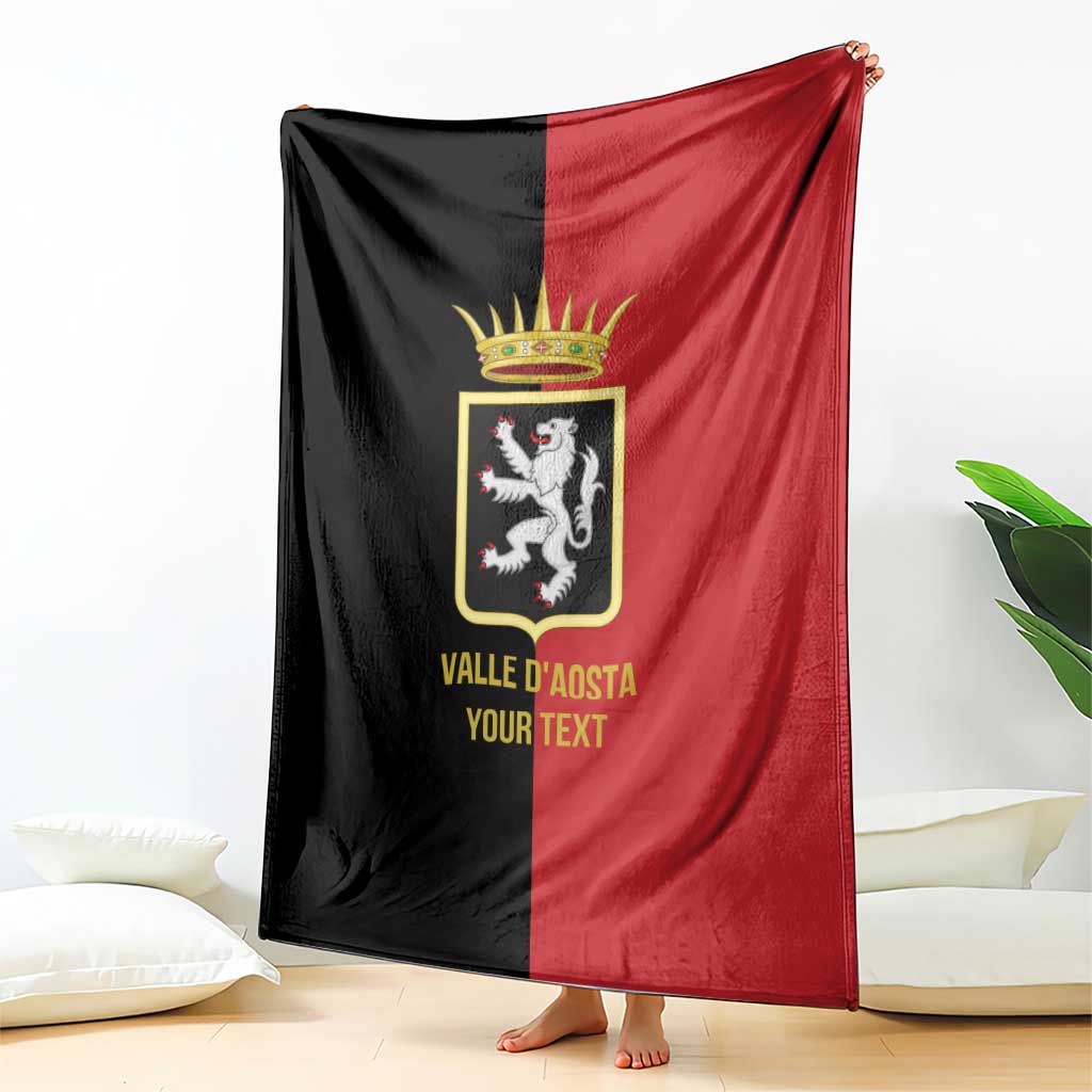 Personalized Italy Aosta Valley Blanket Inspiration Flags Style