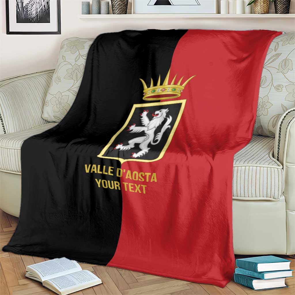 Personalized Italy Aosta Valley Blanket Inspiration Flags Style