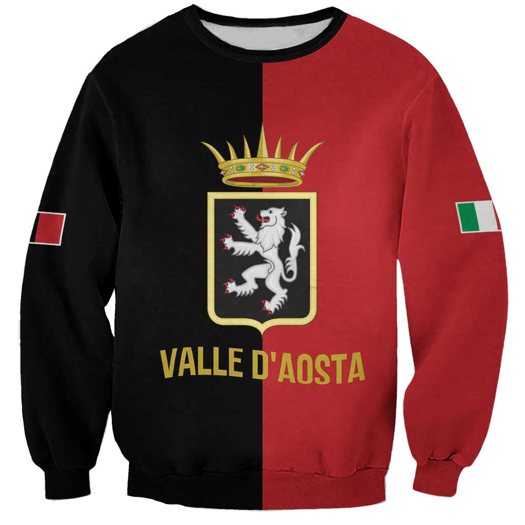 Personalized Italy Aosta Valley Sweatshirt Inspiration Flags Style