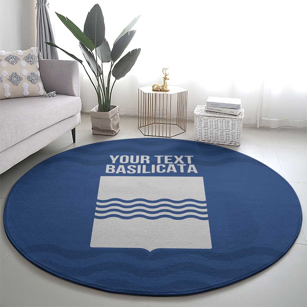Personalized Italy Basilicata Round Carpet Inspiration Flags Style