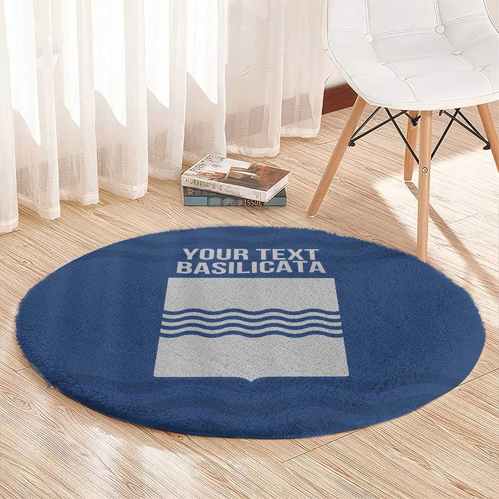 Personalized Italy Basilicata Round Carpet Inspiration Flags Style