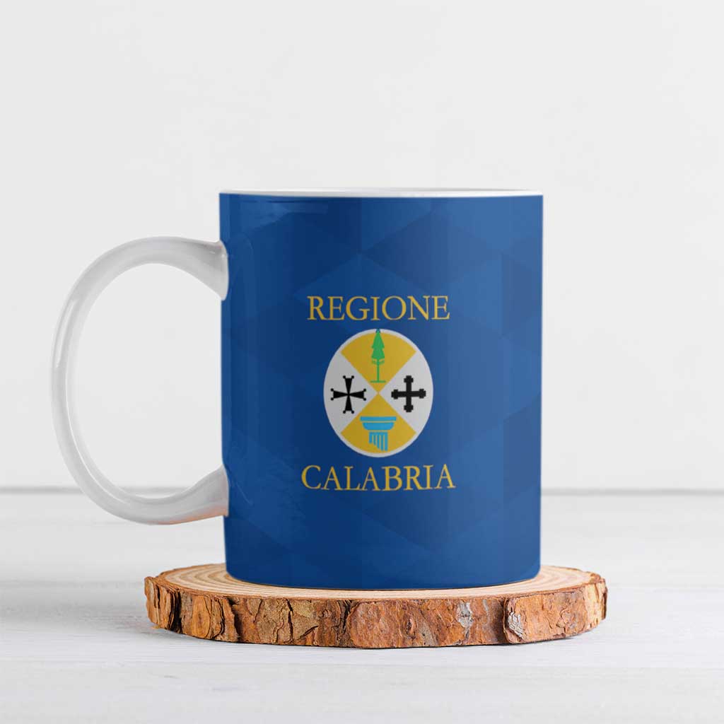 Personalized Italy Calabria Ceramic Mug Inspiration Flags Style - Wonder Print Shop
