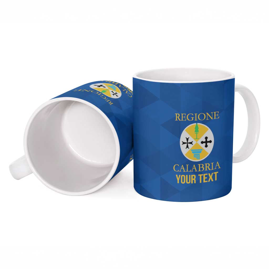 Personalized Italy Calabria Ceramic Mug Inspiration Flags Style - Wonder Print Shop