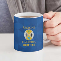 Personalized Italy Calabria Ceramic Mug Inspiration Flags Style - Wonder Print Shop