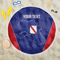 Personalized Italy Campania Beach Blanket Inspiration Flags Style
