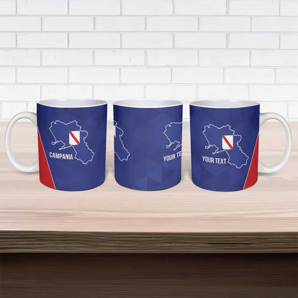 Personalized Italy Campania Ceramic Mug Inspiration Flags Style - Wonder Print Shop