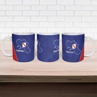 Personalized Italy Campania Ceramic Mug Inspiration Flags Style - Wonder Print Shop