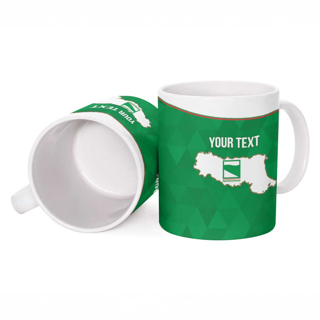 Personalized Italy Emilia-Romagna Ceramic Mug Inspiration Flags Style - Wonder Print Shop