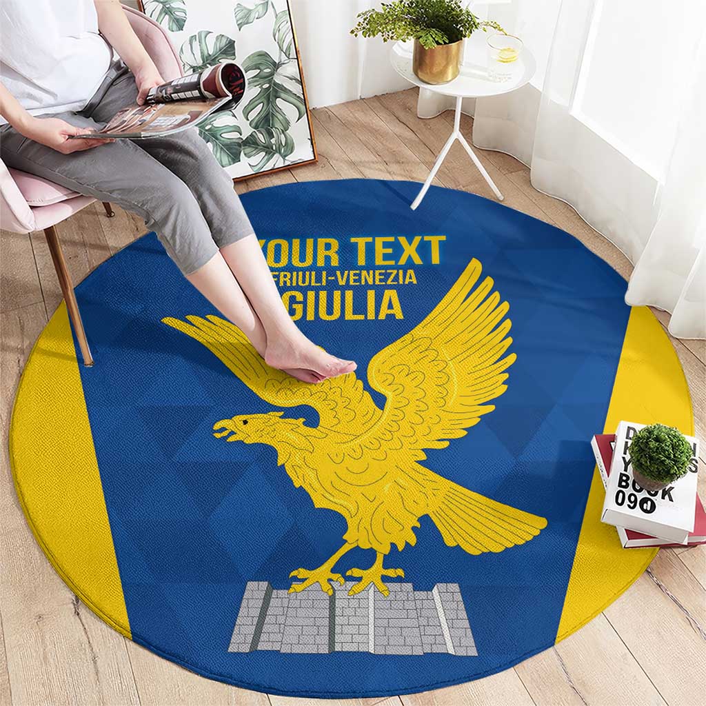 Personalized Italy Friuli-Venezia Giulia Round Carpet Inspiration Flags Style