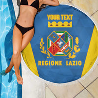 Personalized Italy Lazio Beach Blanket Inspiration Flags Style