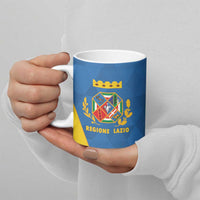 Personalized Italy Lazio Ceramic Mug Inspiration Flags Style - Wonder Print Shop
