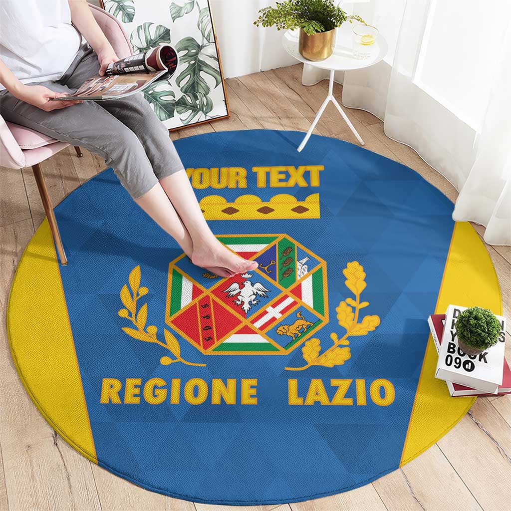Personalized Italy Lazio Round Carpet Inspiration Flags Style