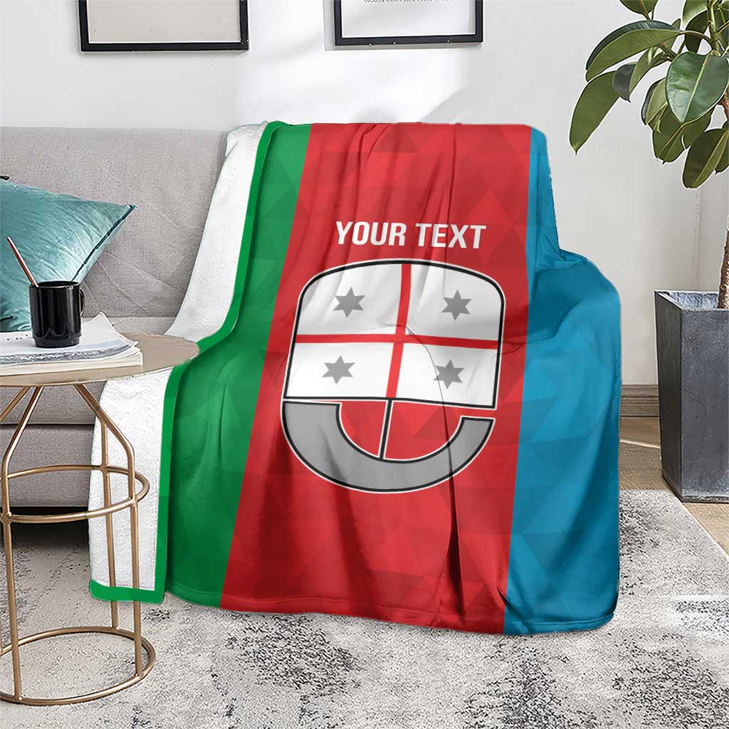 Personalized Italy Liguria Blanket Inspiration Flags Style