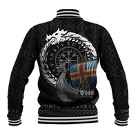Aland Viking Drakkar Baseball Jacket Viking Blood - Wonder Print Shop