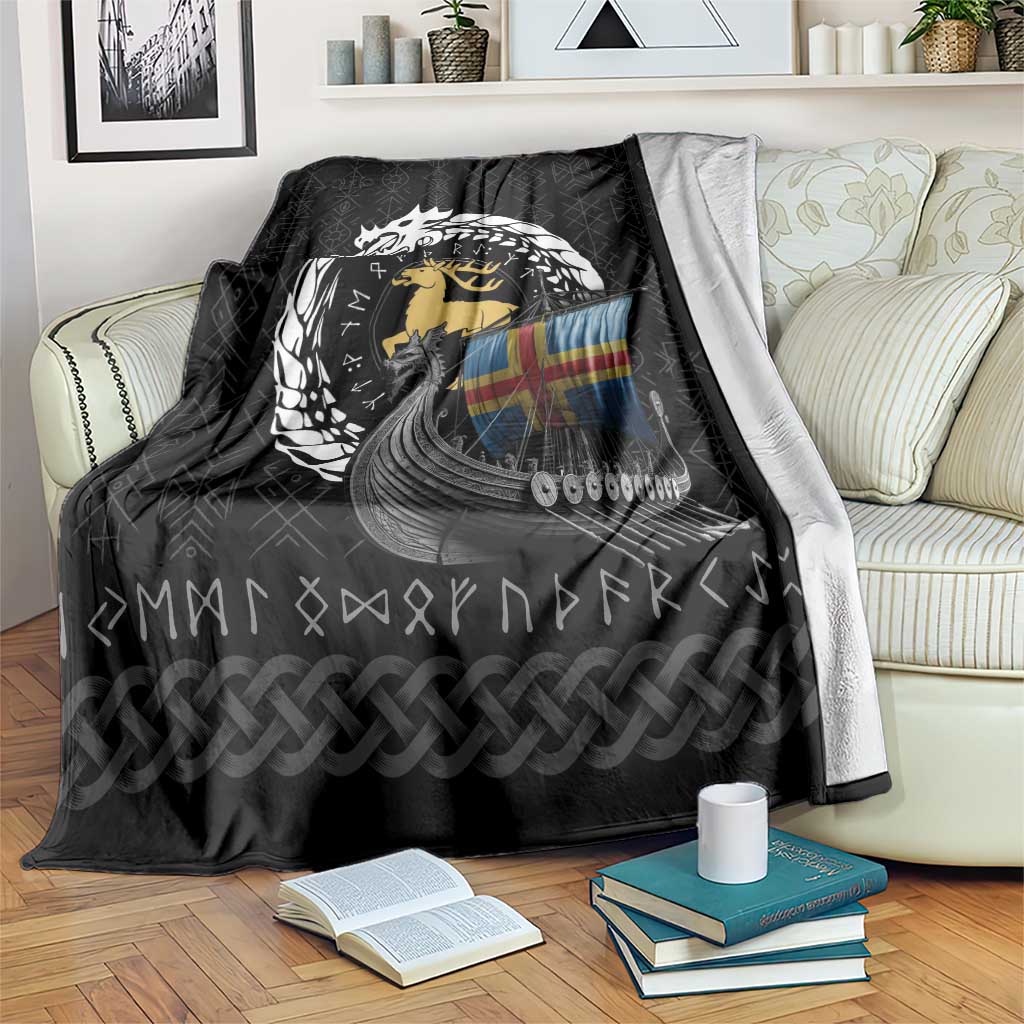Aland Viking Drakkar Blanket Viking Blood - Wonder Print Shop