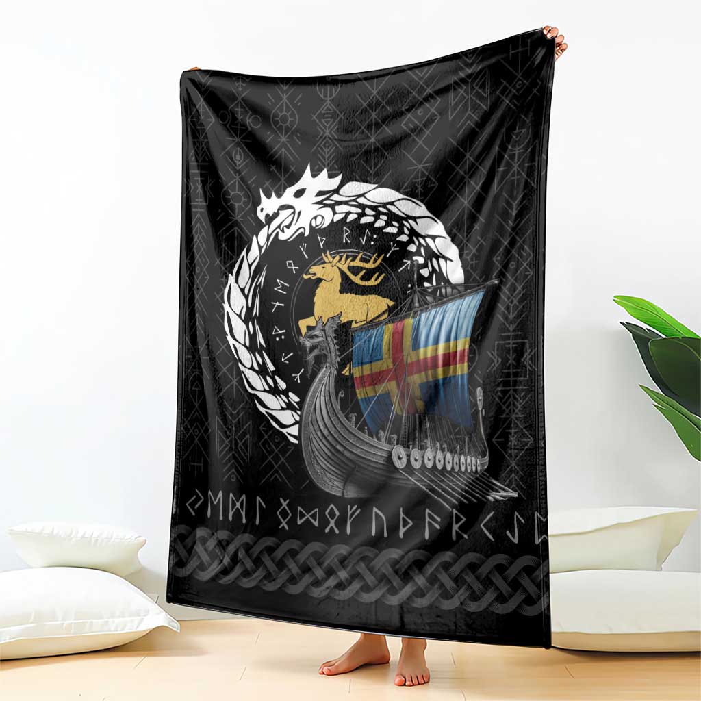 Aland Viking Drakkar Blanket Viking Blood - Wonder Print Shop