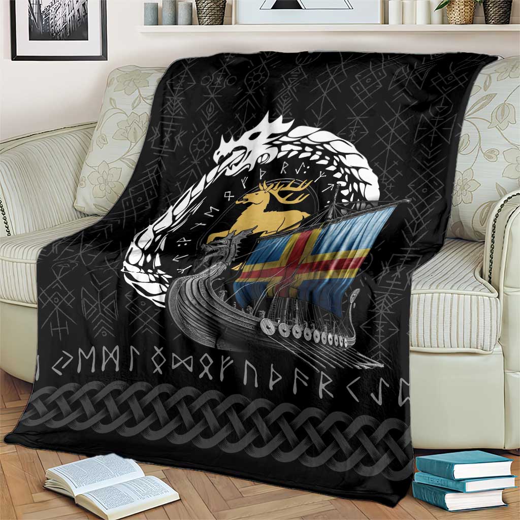 Aland Viking Drakkar Blanket Viking Blood - Wonder Print Shop