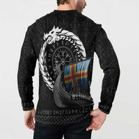 Aland Viking Drakkar Button Sweatshirt Viking Blood - Wonder Print Shop
