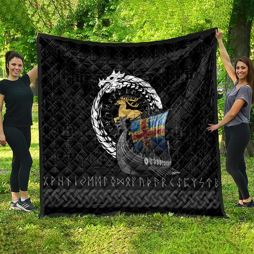 Aland Viking Drakkar Quilt Viking Blood - Wonder Print Shop