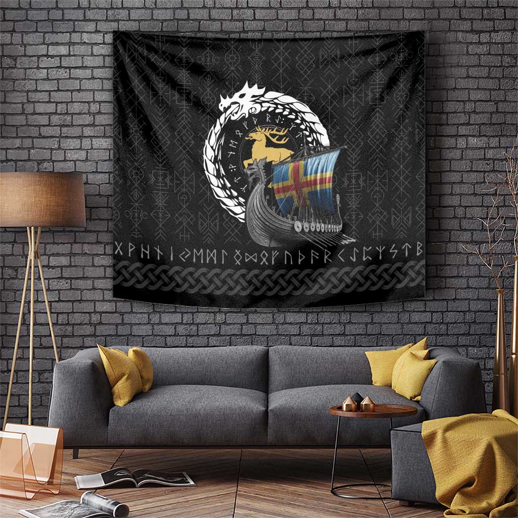 Aland Viking Drakkar Tapestry Viking Blood - Wonder Print Shop