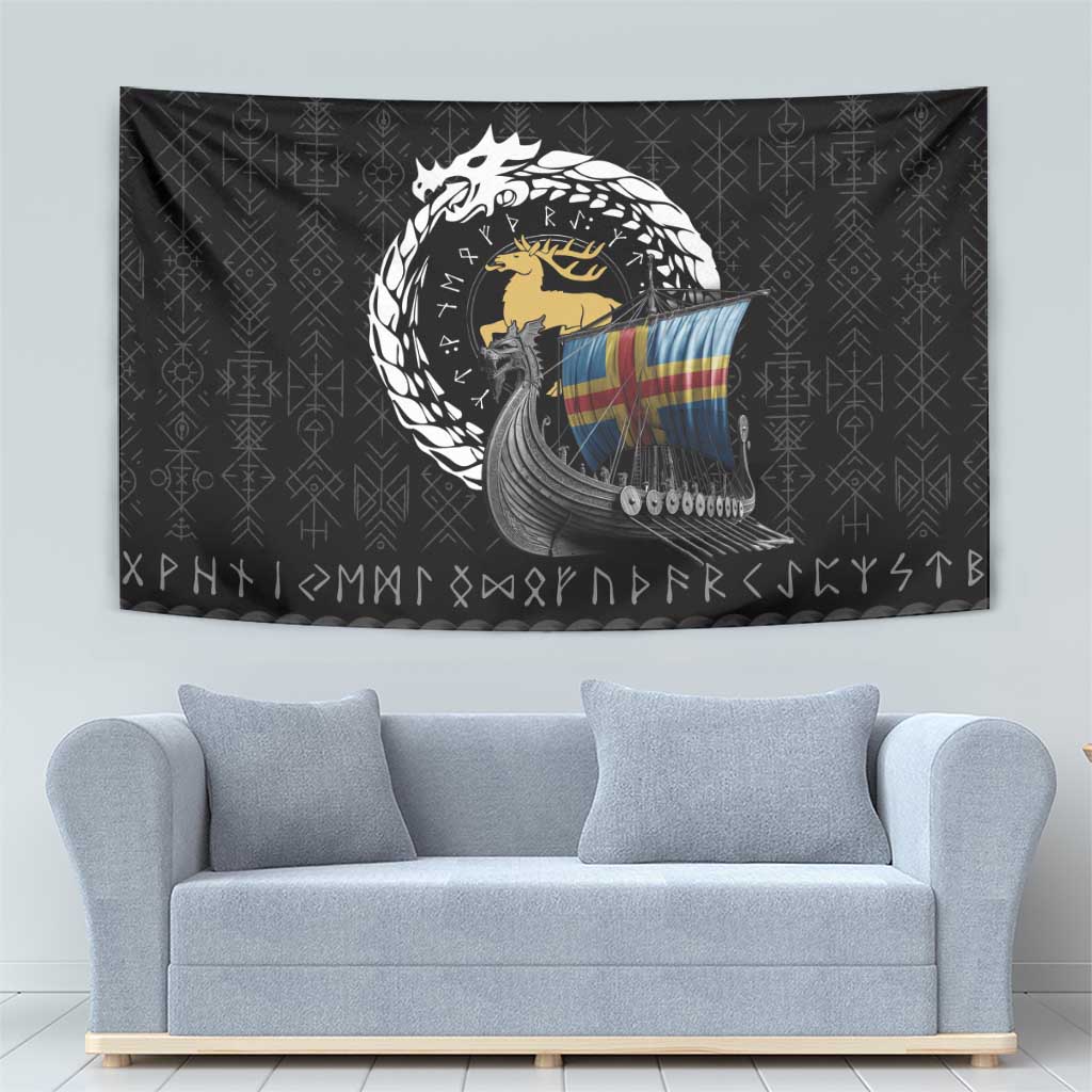 Aland Viking Drakkar Tapestry Viking Blood - Wonder Print Shop