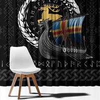 Aland Viking Drakkar Window Curtain Viking Blood - Wonder Print Shop