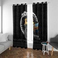 Aland Viking Drakkar Window Curtain Viking Blood - Wonder Print Shop