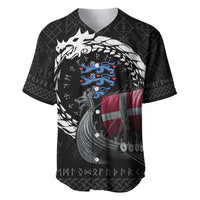 Denmark Viking Drakkar Baseball Jersey Viking Blood - Wonder Print Shop