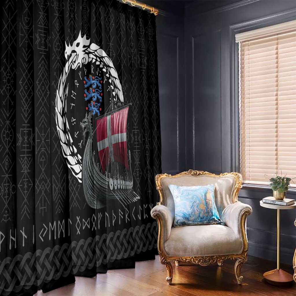 Denmark Viking Drakkar Window Curtain Viking Blood - Wonder Print Shop