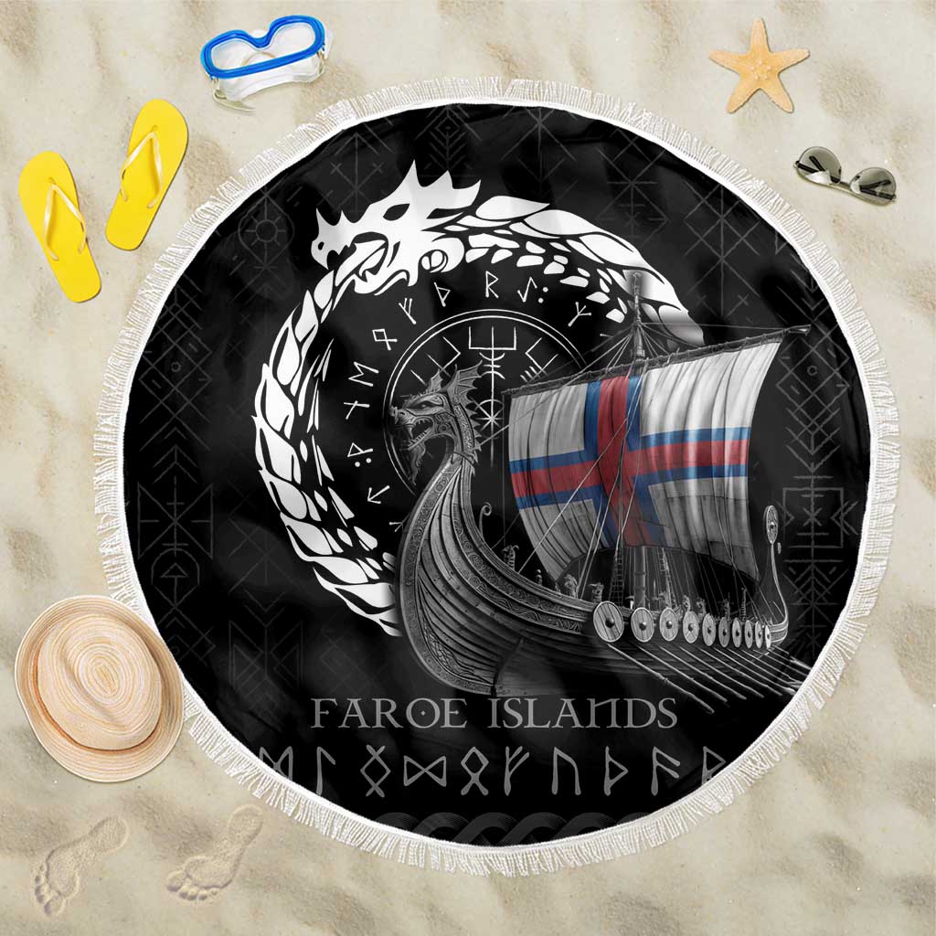 Faroe Islands Viking Drakkar Beach Blanket Viking Blood - Wonder Print Shop