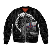 Faroe Islands Viking Drakkar Bomber Jacket Viking Blood - Wonder Print Shop