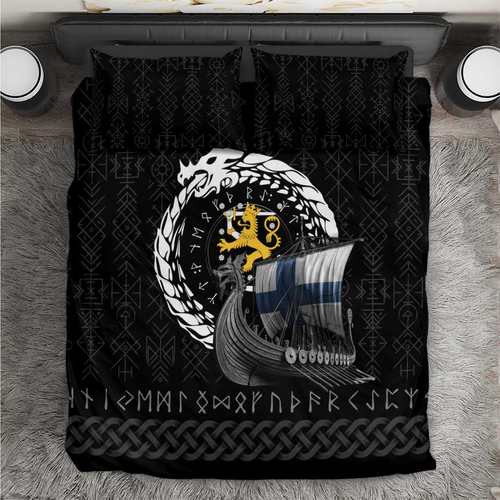 Finland Viking Drakkar Bedding Set Viking Blood - Wonder Print Shop
