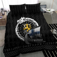 Finland Viking Drakkar Bedding Set Viking Blood - Wonder Print Shop