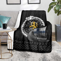 Finland Viking Drakkar Blanket Viking Blood - Wonder Print Shop
