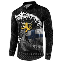 Finland Viking Drakkar Button Sweatshirt Viking Blood - Wonder Print Shop